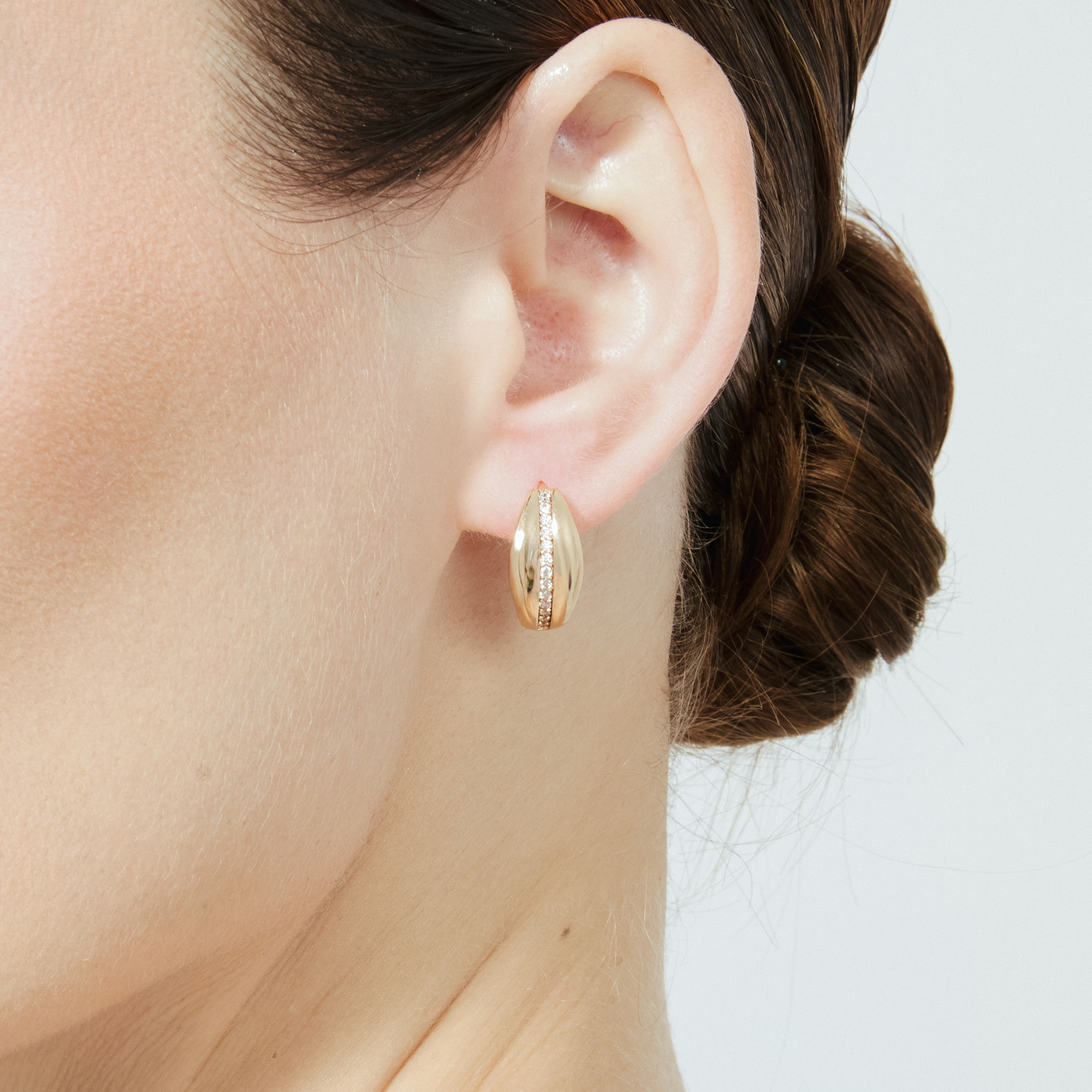Pendientes Malorne acabado oro rosa 18k