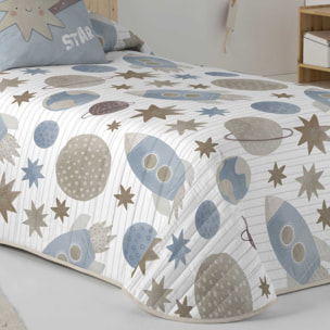 Colcha Bouti Estampada - Infantil - 2/3 Piezas - 100% Poliéster - Microfibra - 70 gr/m² - Orion