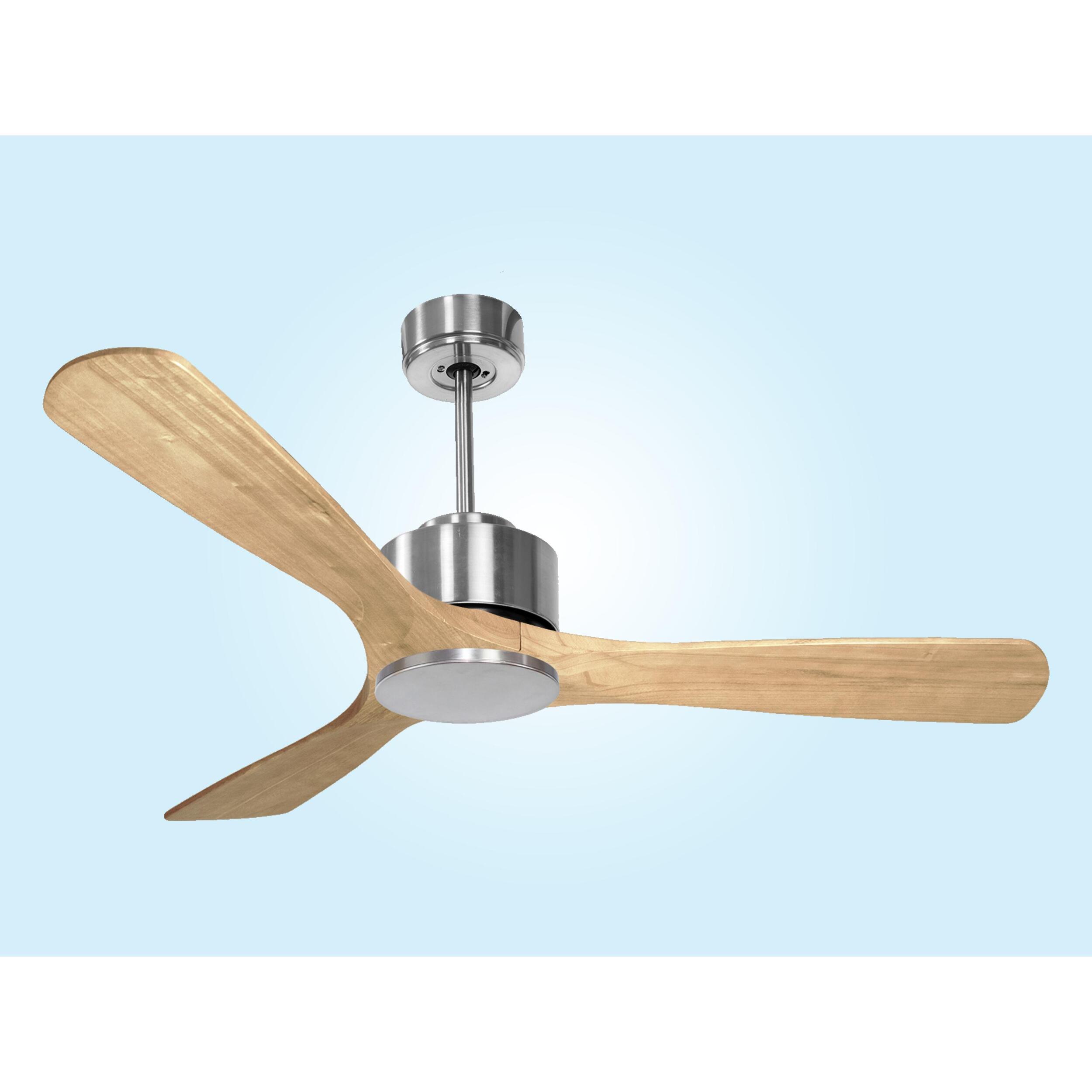 Ventilateur de plafond ø132 cm avec Wifi Réversible Hypersilence 40   W argent