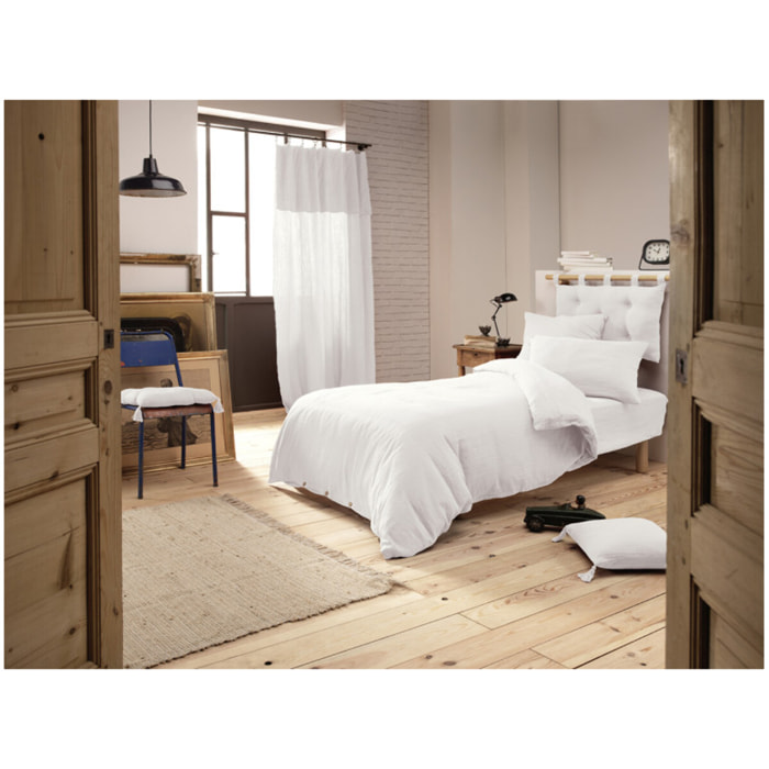 Drap housse 90x190 cm gaze de coton Bonnet 30 cm - GAIA