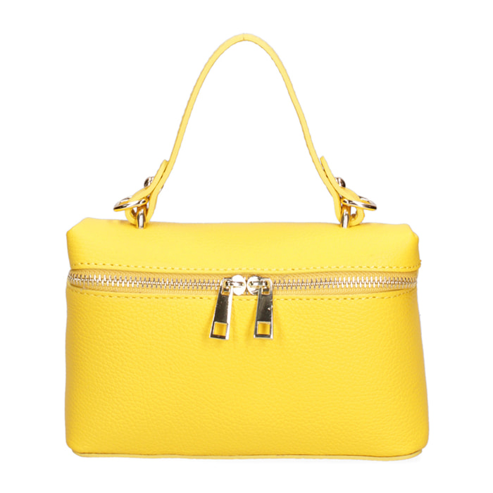 Borsa a mano da donna In Vera pelle Made in Italy 20x13x7 cm