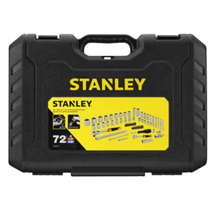 Coffret de douilles 1/4" + 1/2" - Jeu de 72 pièces STANLEY STMT82831-1