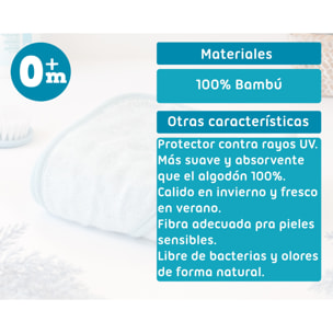 TOALLA DE BAÑO PARA BEBÉS AZUL