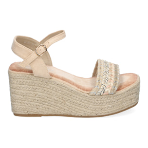 Sandalia de Cuña de Yute para Mujer, Comodas y Elegantes, Diseño Moderno