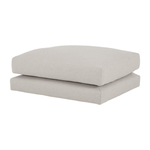 Puf gris claro de 97x78cm Alto: 36 Largo: 97 Ancho: 78