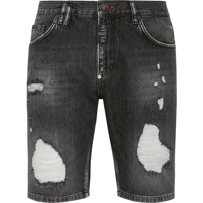 PHILIPP PLEIN Pantaloncini in denim