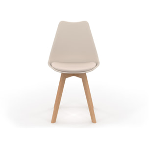 Chaises scandinave Nordia - Beige