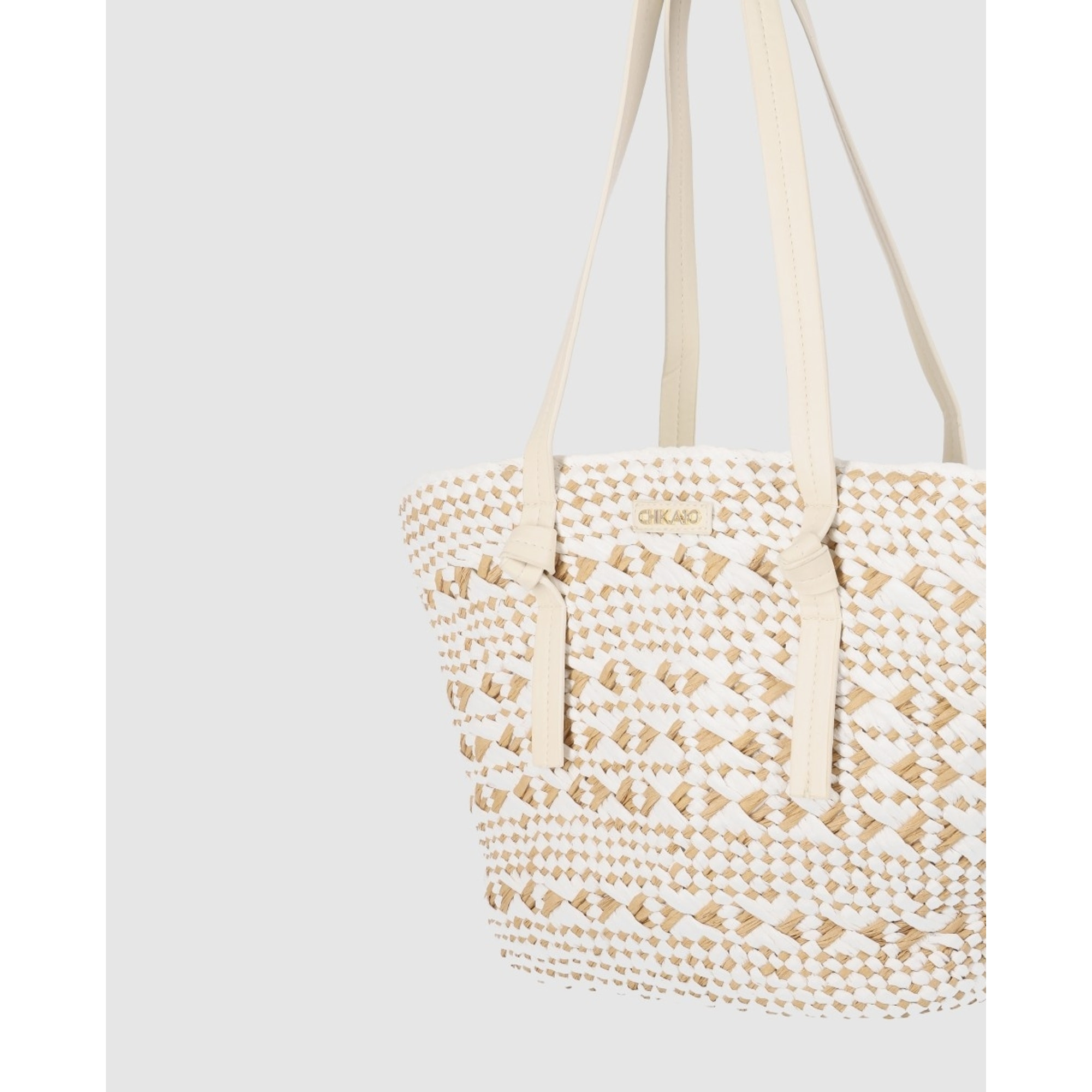 Bolso - Blanco - Medida: 36 cm x 25 cm x 15 cm