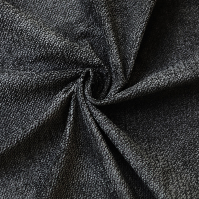 Ensemble sommier + tête de lit Eden chenille bouclettes Gris anthracite