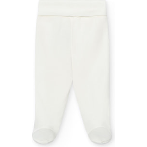 Polaina bebé algodón elástico con pies