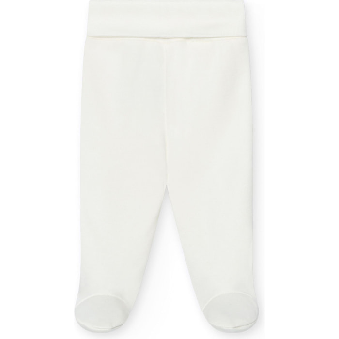 Polaina bebé algodón elástico con pies