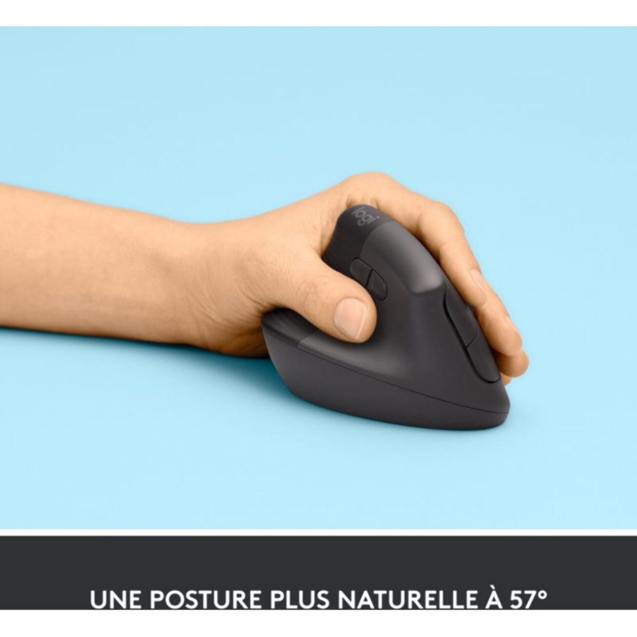 Souris sans fil LOGITECH Lift Ergonomique Gaucher Silencieuse