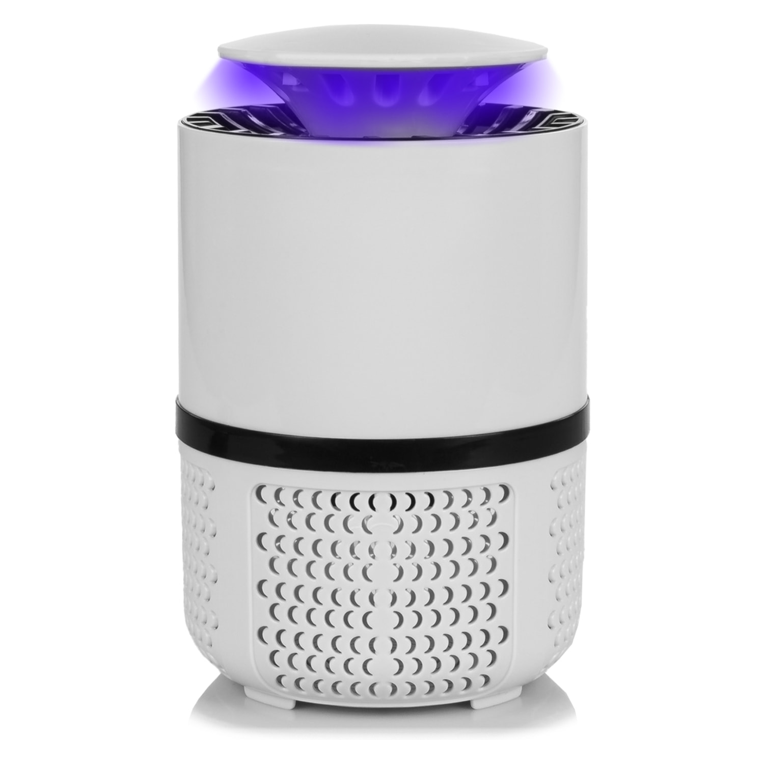 Trappola per zanzare elettrica con luce LED, aspirapolvere e serbatoio.