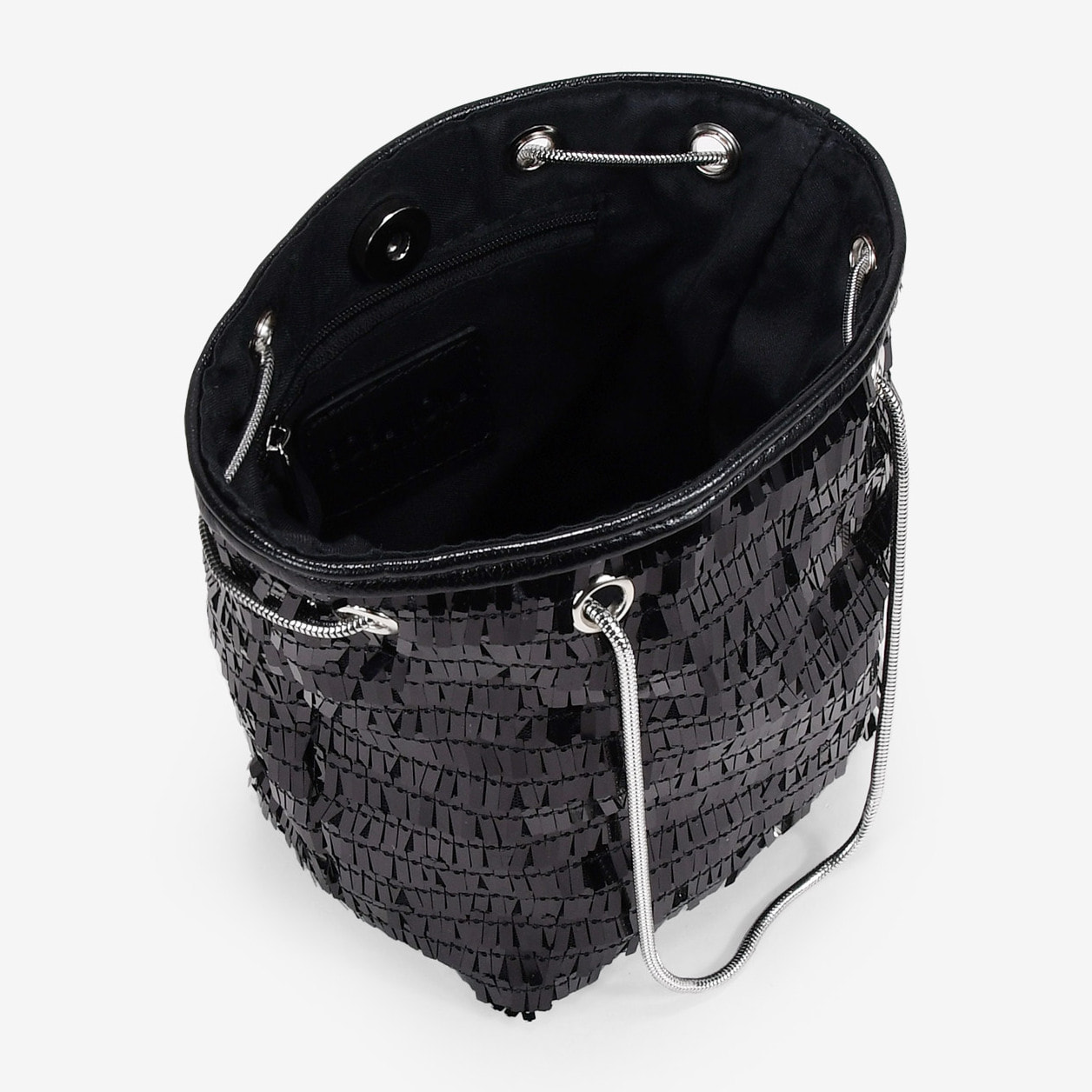 Bolso de fiesta negro con lentejuelas