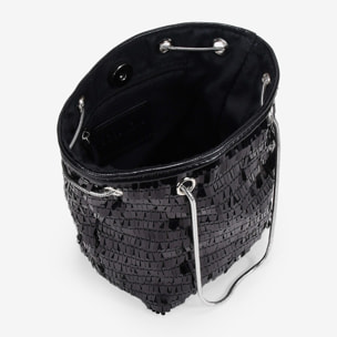 Bolso de fiesta negro con lentejuelas
