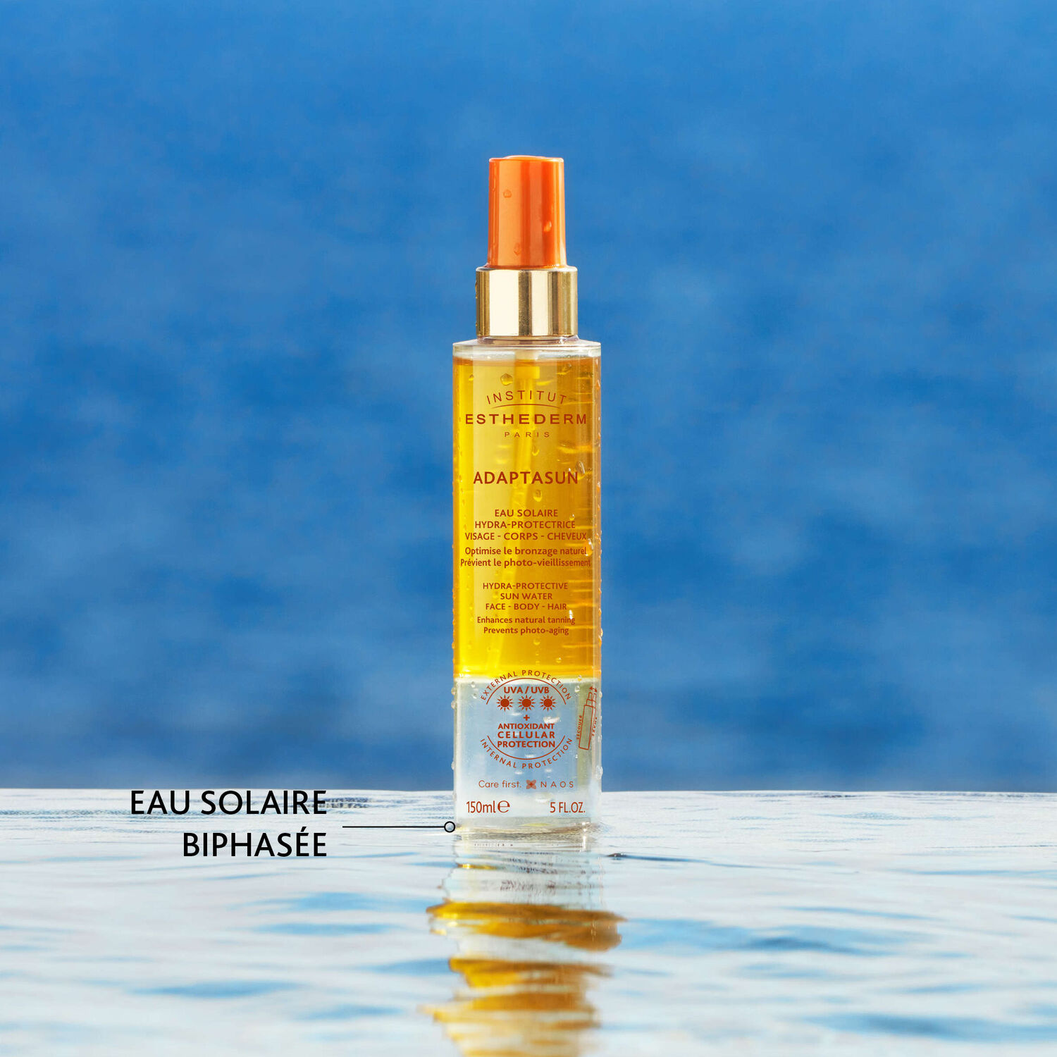 Adaptasun - Eau Solaire Hydra-Protectrice - Visage Corps et Cheveux 150 ml
