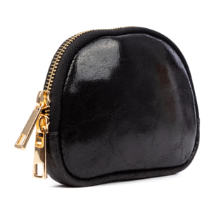 Baratili monedero portatodo mujer. Piel auténtica Gamuza acabado lavado a la piedra.