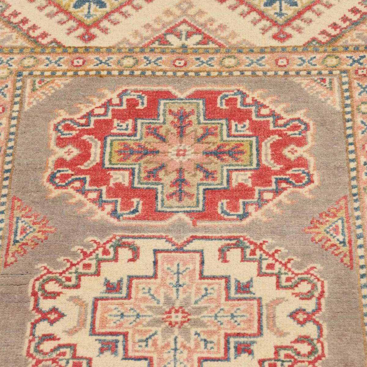 Tapis salon géométrique, noué main en laine, IRAN