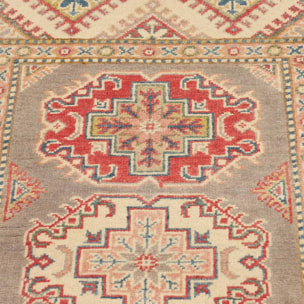 Tapis salon géométrique, noué main en laine, IRAN
