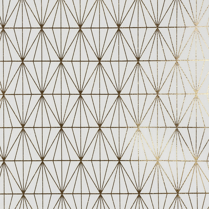 NAPPE MOTIF GEOMETRIQUE DORE 140X250CM