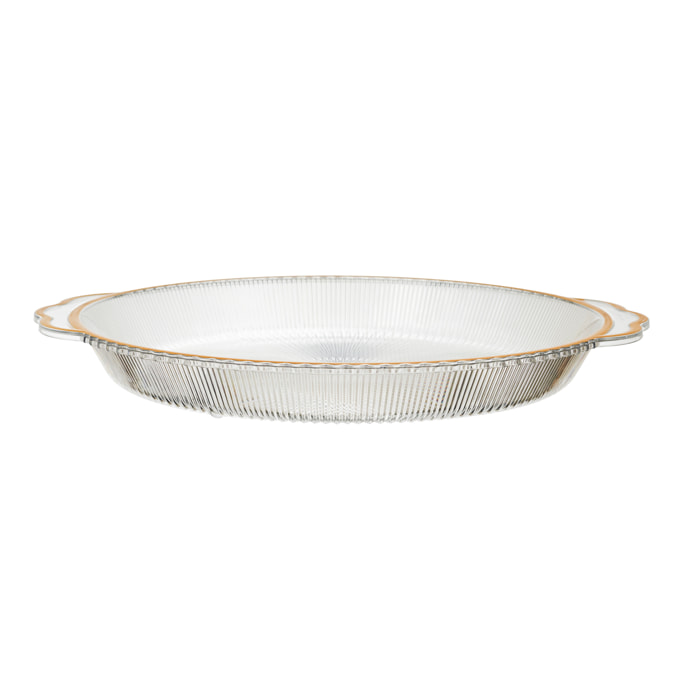 Plateau Rond - HOME DECO FACTORY - SABAH - Plastique - Blanc