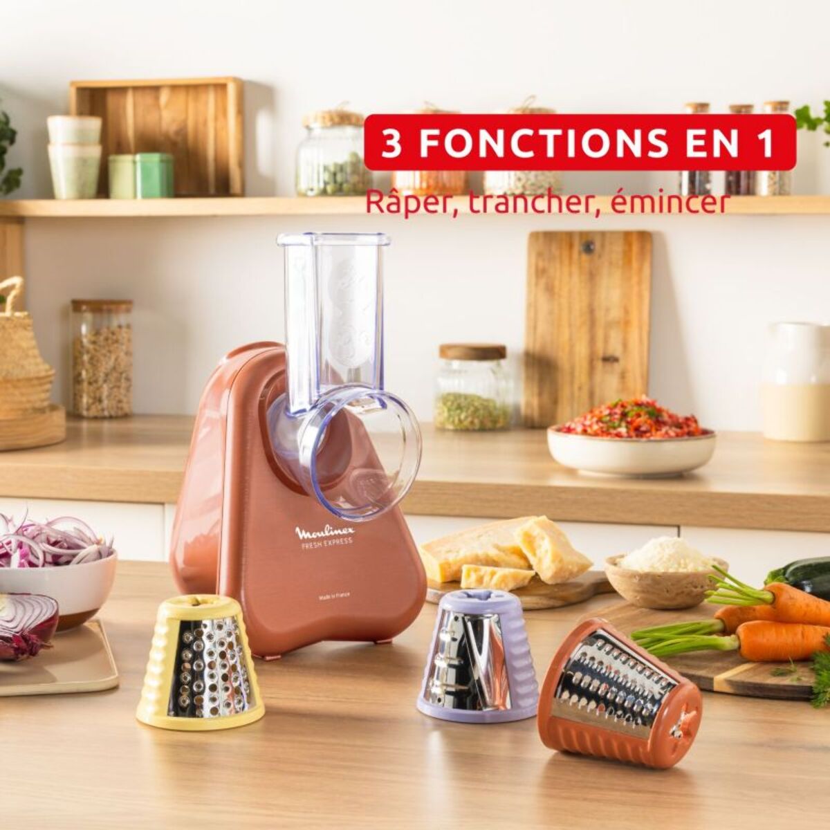 Rapeur trancheur MOULINEX Fresh Express DK853JE0