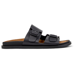 Sandalias - CAMPER Lluc Sandal - Negro - Cuero liso