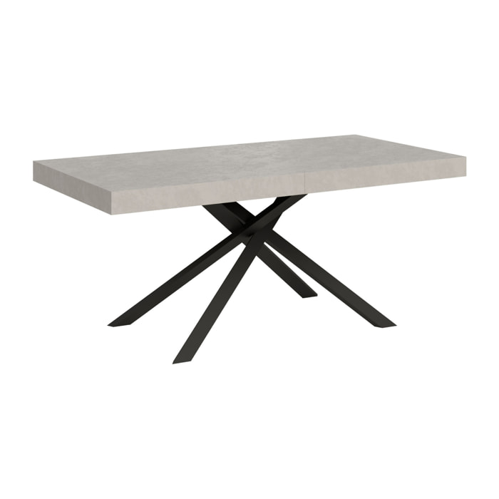 Tavolo allungabile 90x180/284 cm Karida cashmere gambe antracite