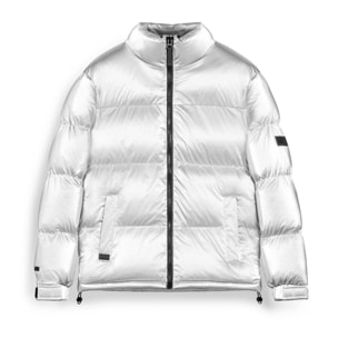 Cazadora Puffer Plata