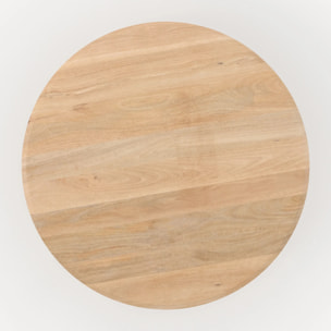 Table ronde en bois de manguier 4 personnes - Sacha