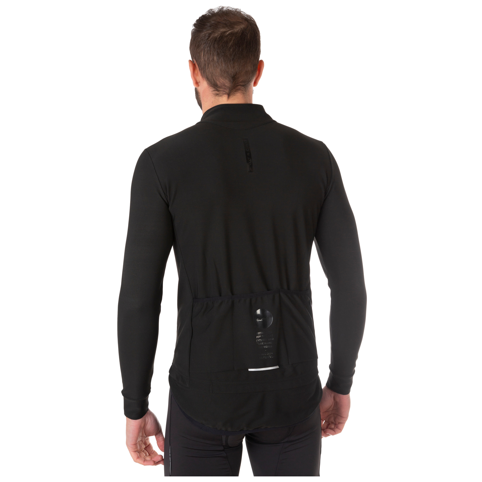 Chaqueta ciclista hombre manga larga negro