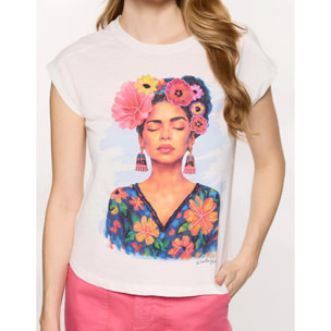 Camiseta Estampada Blanca - Freya