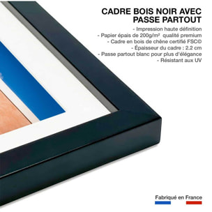 Poster terracotta house Affiche sous cadre noir