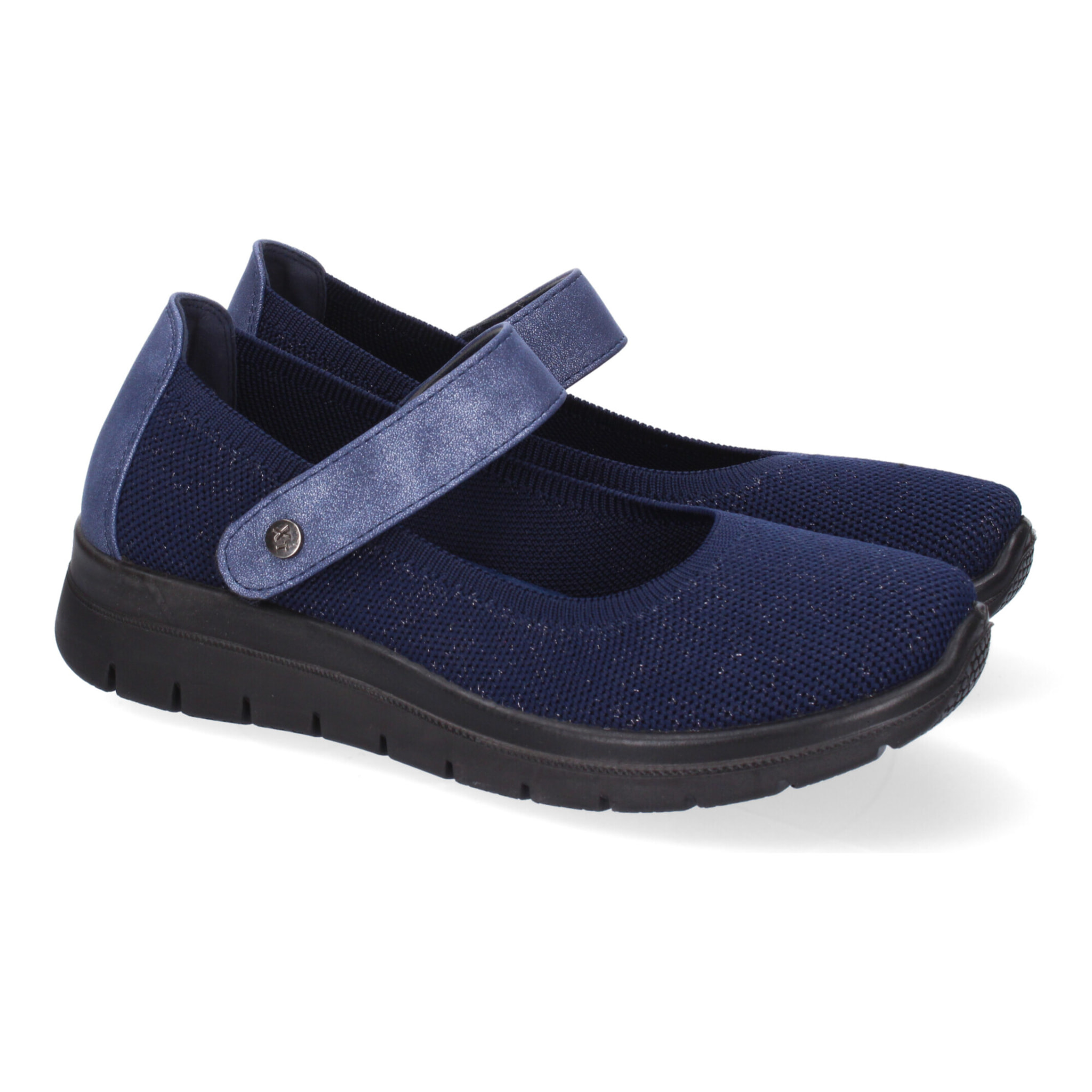 Zapatilla Plana Comoda para Mujer, Material Elastico, Cierre de cierre autoadherente