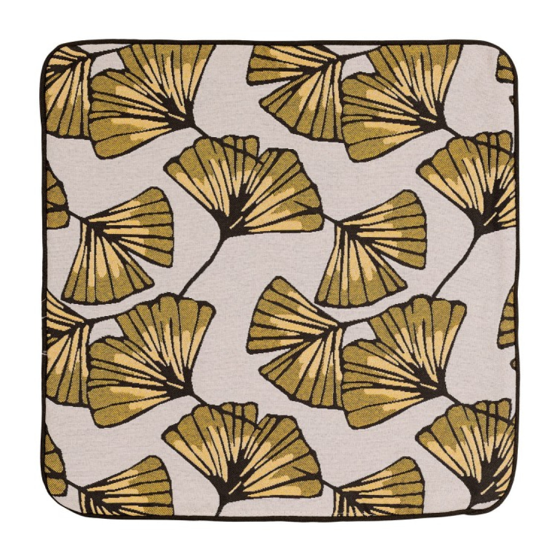 Housse de coussin Biloba - Jaune