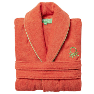 Albornoz algodón + set 3pc toallas de baño 'rainbow' en naranja