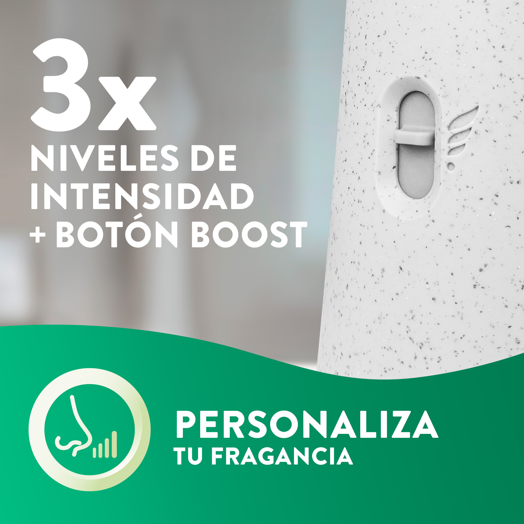 Air Wick Active Fresh Spray Automatico Sin Aerosol - Ambientador para casa con aroma a Lavanda - Aparato y recambio