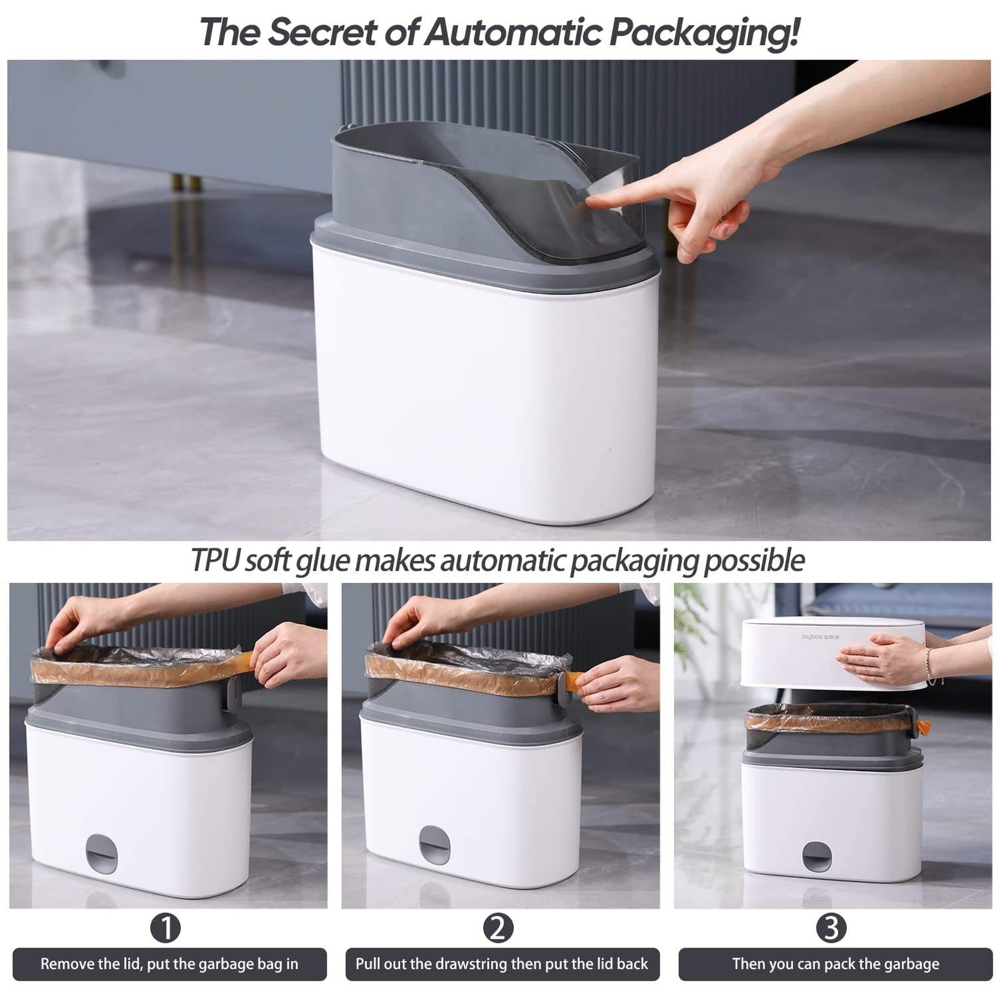 Cubo de basura para baño joybos