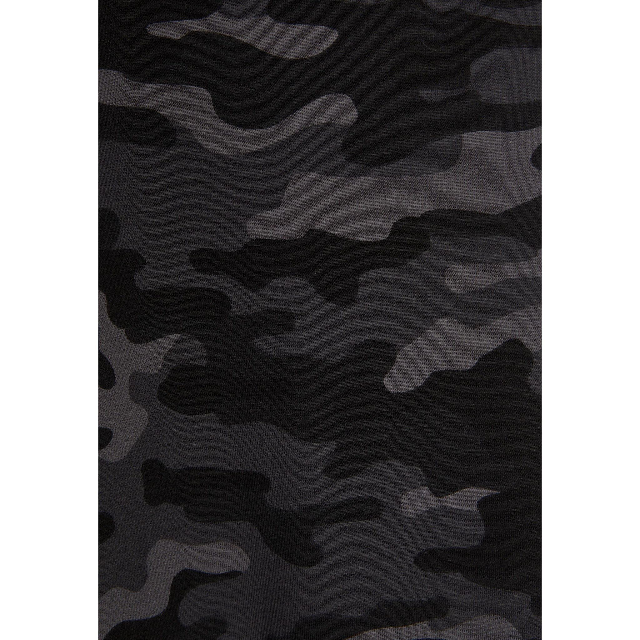 Pantaloni donna in french terry modal stampato camouflage