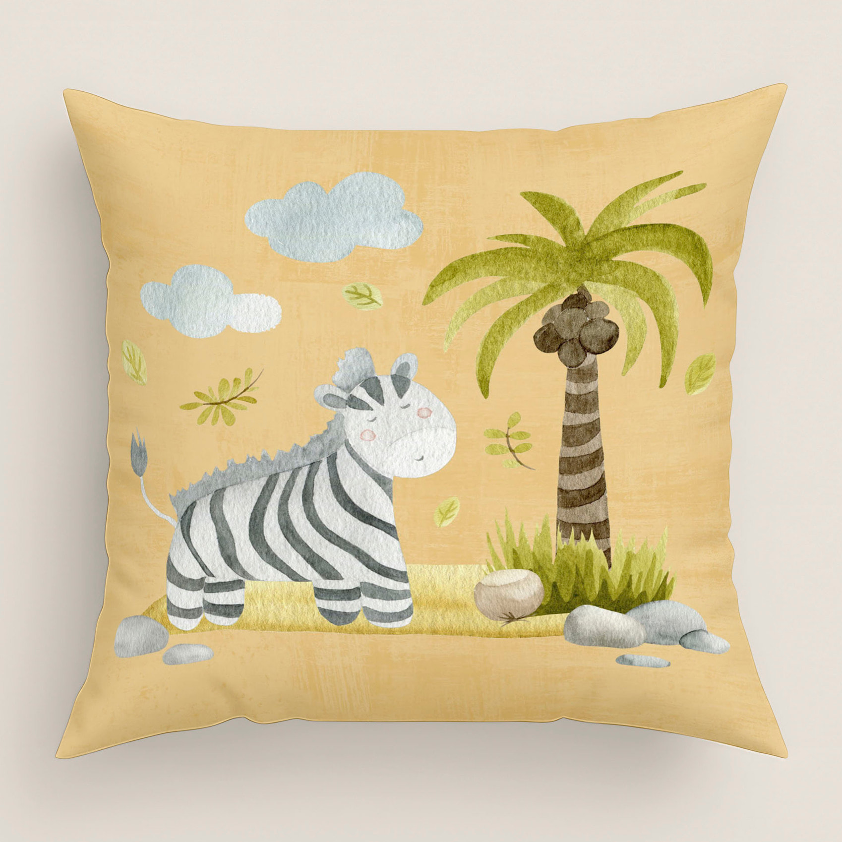 Cool Kids - Funda de Cojín Estampado - Con Cremallera - Sin relleno - 100% Algodón - Serengeti