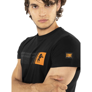 Camiseta de manga corta de algodón elástico "Tech"