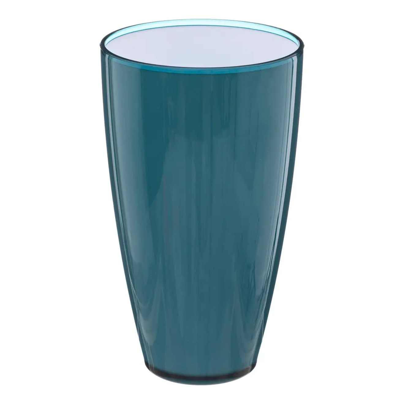 Verre 500ml "Square" bleu pétrole