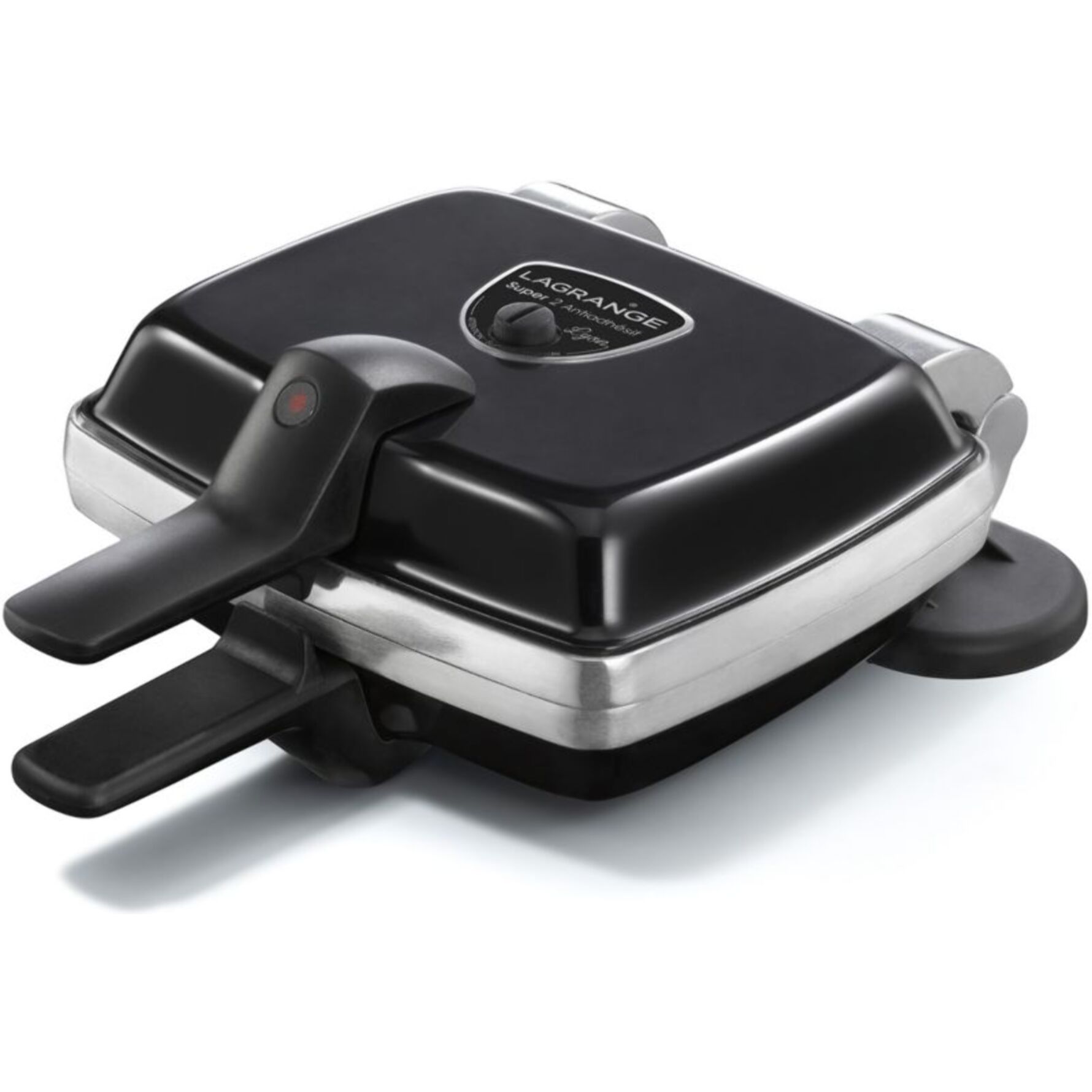 Croque, gaufrier, gaufrette LAGRANGE super 2 antiadhésif noir gaufres +GT+CM