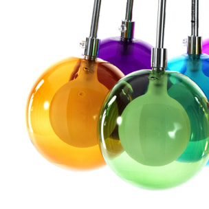 Oresteluchetta Lampadario 7 luci RAINBOW COLORS multicolore