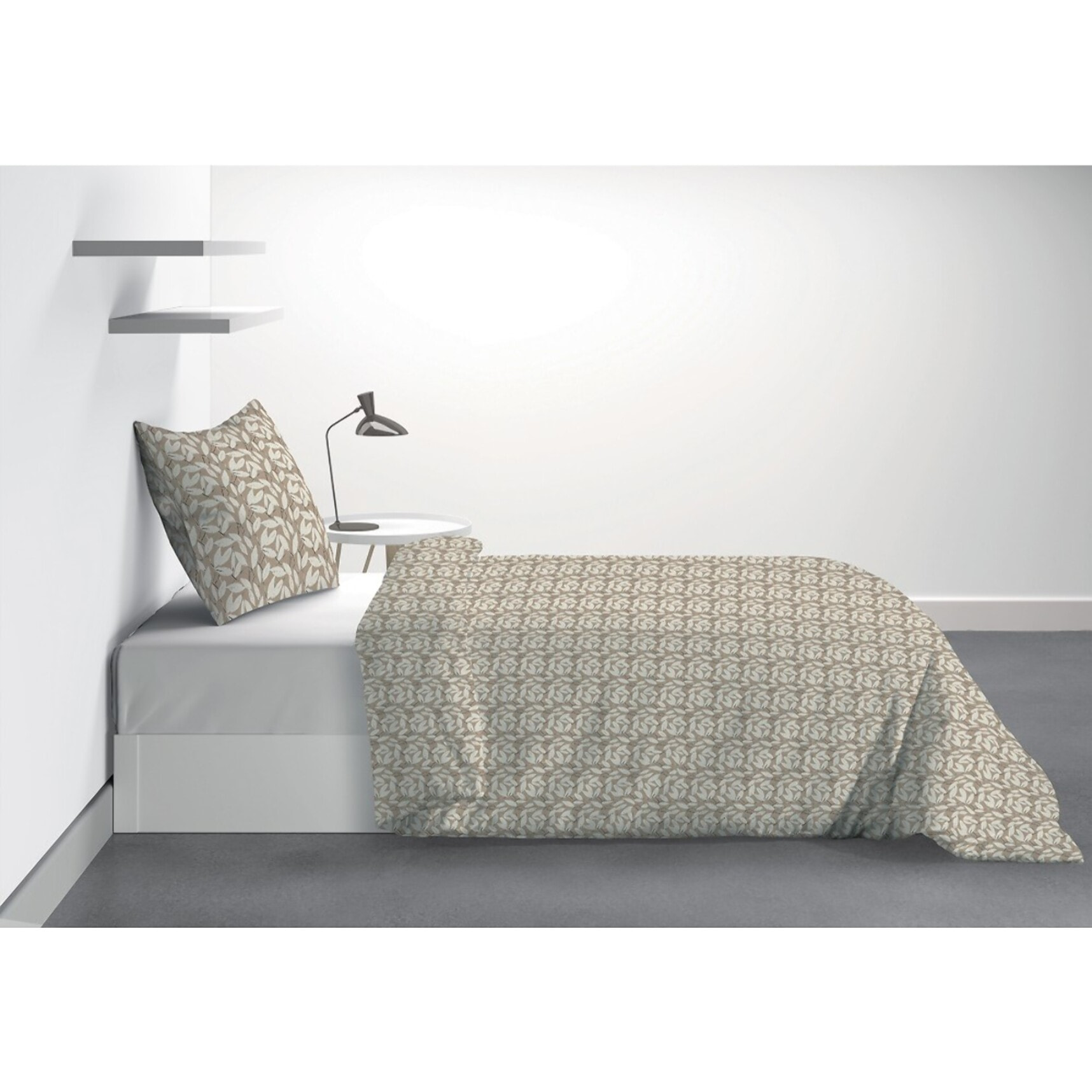 Parure Housse De Couette 2pcs 100% microfibre 60gsm Carmel