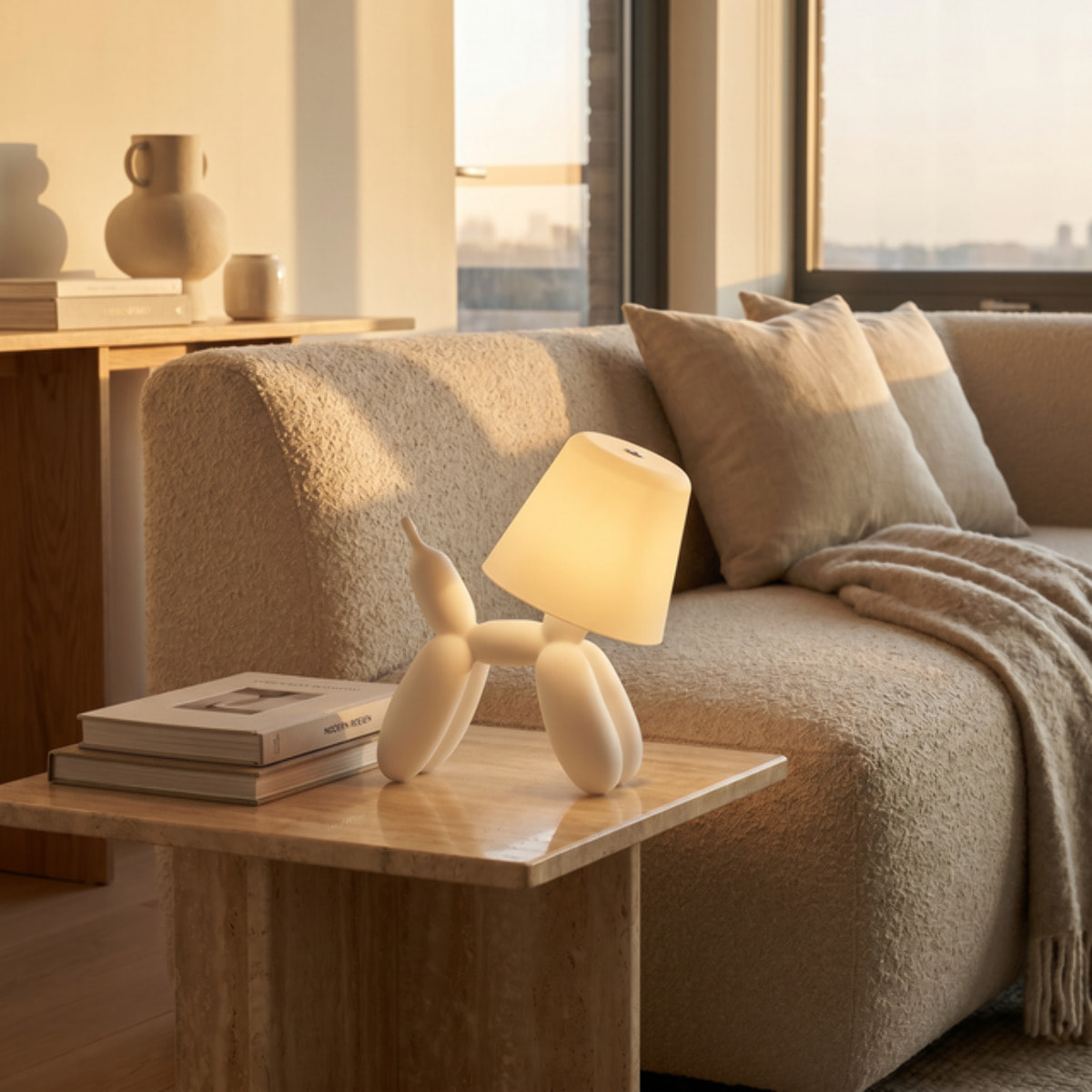 Lampada LED Puppy in ABS - BIANCO