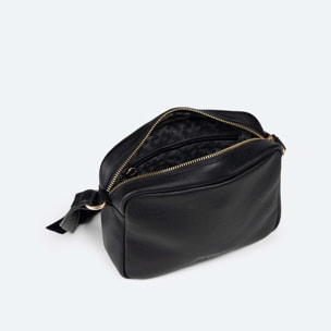 Bandolera Crossbody de Piel Vacuna y Detalles Oro CROSSBODY LEATHER CRAFT