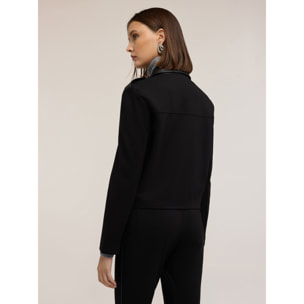 Motivi - Chaqueta militar corta con detalles - Negro