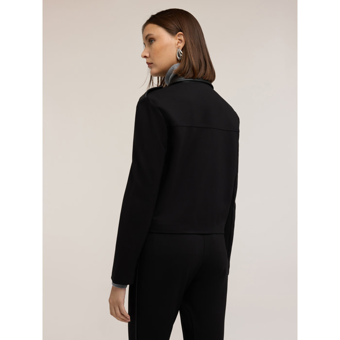 Motivi - Chaqueta militar corta con detalles - Negro
