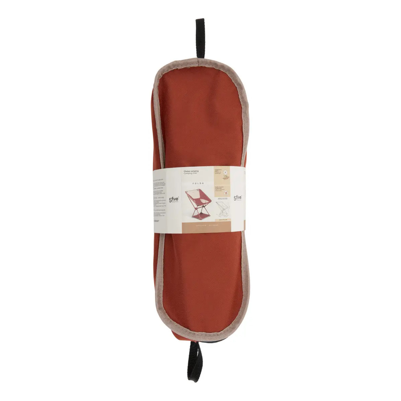 Chaise camping pliable terracotta
